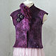 Felted women's vest ' Lingonberry'. Vests. Katherine Markina (markinaek). My Livemaster. Фото №4