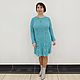 Knitted alpaca dress with cotton. Dresses. Knitted Things For All (matronka). Online shopping on My Livemaster.  Фото №2