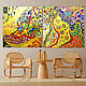 Order Interior painting abstraction Klimt. Bright modular big picture. House of the Sun (irina-bast). Livemaster. . Pictures Фото №3