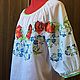 Women's blouse embroidered 'Summer flowers' ZHR4-007. Blouses. babushkin-komod. My Livemaster. Фото №6
