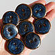 Ceramic buttons 'Blue'. Buttons. TinaRita. Online shopping on My Livemaster.  Фото №2