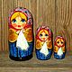  Матрешка 3-местная "Развивайка". Игровые наборы. ПЛЮШКИН (Delja). Ярмарка Мастеров.  Фото №5