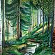Картина: Ручей в лесу, Картины, Челябинск,  Фото №1