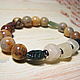 Bracelet calcite, chalcedony, perelivt ' Unusual'. Bead bracelet. Beautiful gifts for the good people (Alura-lights). My Livemaster. Фото №6