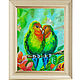 Order Painting Two parrots 'Multicolored happiness'. irina-churina (irina-churina). Livemaster. . Pictures Фото №3