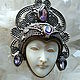 Order suspension: Face of the goddess pendant with amethyst. Garuda. Livemaster. . Pendants Фото №3
