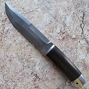 Нож "Пластун" 95х18 кожа ножны бронза