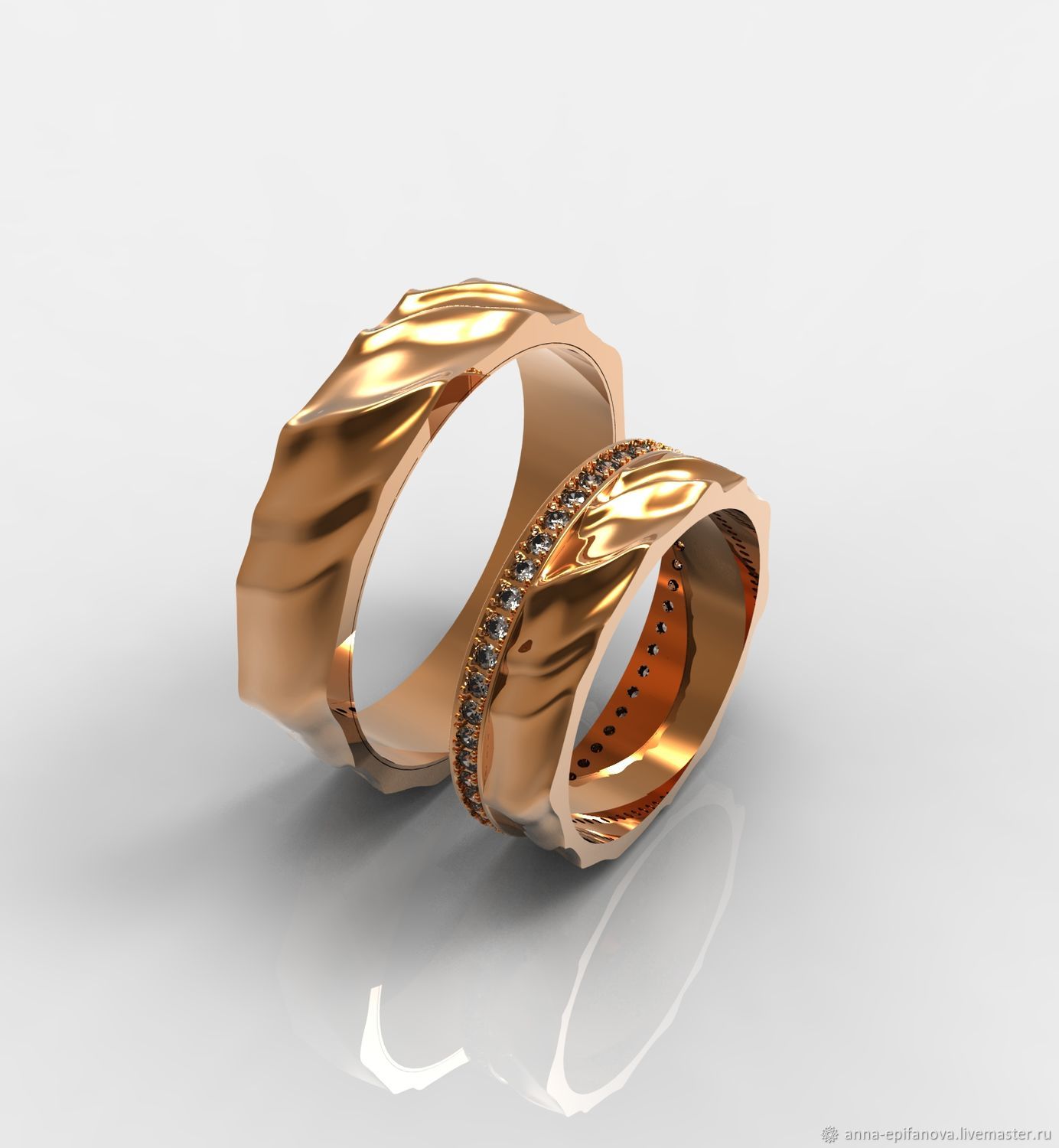 Wedding Rings 585 Gold Silk (Ob72), Engagement rings, Chelyabinsk,  Фото №1