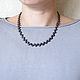 Collar de perlas, collar azul, collar corto de perlas. Necklace. Irina Moro. Ярмарка Мастеров.  Фото №6