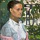 Портрет девушки в парке. Картины. Картины Арины Шульпиной. Интернет-магазин Ярмарка Мастеров.  Фото №2