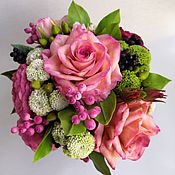 Свадебная акварель СИРЕНЬ (цветы для прически. флористическая глина)