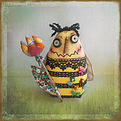 Куклы и игрушки handmade. Livemaster - original item Garret doll: Bee. Handmade.