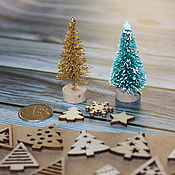 Материалы для творчества handmade. Livemaster - original item Set of mini Christmas trees. Handmade.