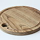Round oak cutting Board. D 25cm. Color 'walnut'. Utensils. derevyannaya-masterskaya-yasen (yasen-wood). My Livemaster. Фото №4