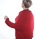Пуловер женский Танго вязаный спицами красный ангора пайетки. Пуловеры. Rakovaolya-knitting. Ярмарка Мастеров.  Фото №5