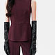 Костюм с брюками, женский деловой костюм, винный BURGUNDY. Костюмы. TSNA. Ярмарка Мастеров.  Фото №5