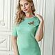 Dress 'Business classic' green melange. Dresses. masutina2. My Livemaster. Фото №4