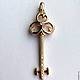 Pendant 'Key from all doors-II' - gold 585, Zirconia, Pendants, Moscow,  Фото №1