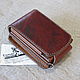 Compact wallet S-Fold Brown-cardholder. Purse on the belt. Wallets. Joshkin Kot. Online shopping on My Livemaster.  Фото №2