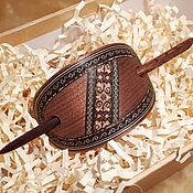 Украшения handmade. Livemaster - original item Hairpin with this inlaid wood (not decoupage!), with a stick. Handmade.