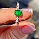 17.5 Кольцо с цаворитом (тсаворит) 1.18 ct. Бриллианты. Кольца. Елена. Ярмарка Мастеров.  Фото №12