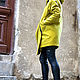 Зимнее пальто Mustard Winter Asymmetric. Пальто. MILENA (aakasha). Интернет-магазин Ярмарка Мастеров.  Фото №2
