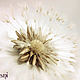 Hair clip brooch dandelion 'Gravity'. Silk flowers. FABRIC FLOWERS. Flowers. Dizani. Online shopping on My Livemaster.  Фото №2