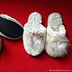Slippers made of soft Mouton white closed. Slippers. Warm gift. Online shopping on My Livemaster.  Фото №2
