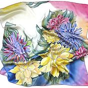 Аксессуары handmade. Livemaster - original item Batik handkerchief Thrill. Handmade.