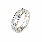 Украшения handmade. Livemaster - original item Silver Opal Ring, Blue Opal Ring. Handmade.