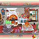 Панно из лоскутов  "Старая сказка" № 492. Картины. Дугова Мария. Лоскутное шитье. Ярмарка Мастеров.  Фото №4