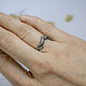 Delicate sprig ring made of silver with ruby 'Summer'. Rings. Unusual Gemstone Jewelry. My Livemaster. Фото №6