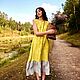 Женское льняное платье двухцветное Сочное лето. Платья. Alavi_Nature_Lux. Ярмарка Мастеров.  Фото №6