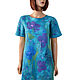 Felted blue-turquoise wool dress ' Lilas', Dresses, Colmar,  Фото №1