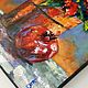 Order Garnet and Poinsettia oil painting Painting red flower. Vladyart. Livemaster. . Pictures Фото №3