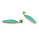 Green earrings with agate in gold'Forest tale' earrings 2022. Earrings. Irina Moro. My Livemaster. Фото №5