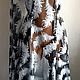 The rest! embroidery on mesh. White feathers in the night. Fabric. MMonro (MMonro). My Livemaster. Фото №4