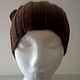 Order Hat knitted unisex, brown. HOBBIMANIYA. Livemaster. . Caps Фото №3