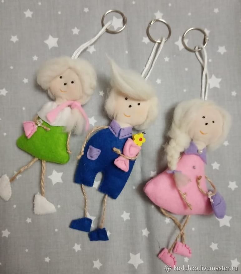 Брелки из фетра в интернет-магазине на Ярмарке Мастеров | Войлочная ...