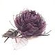 Brooch - handmade flower made of fabric BlackBerry Lotus. Brooches. ms. Decorator. My Livemaster. Фото №5