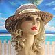 Шляпа от солнца женская с ажурными полями шоколадная. Шляпы. Бохо стиль. Интернет-магазин Ярмарка Мастеров.  Фото №2