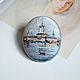  "Monastère de Smolny". Брошь-булавка. EmbroideryART (vasilevamaria). Ярмарка Мастеров.  Фото №4
