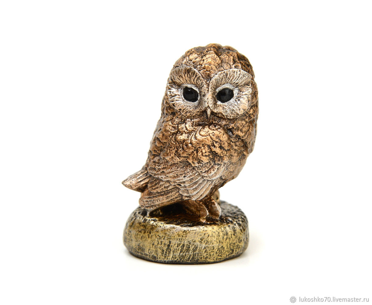 Statuette made of stone 'Owl'. Stone product. Art.1549, Figurines, Tomsk,  Фото №1