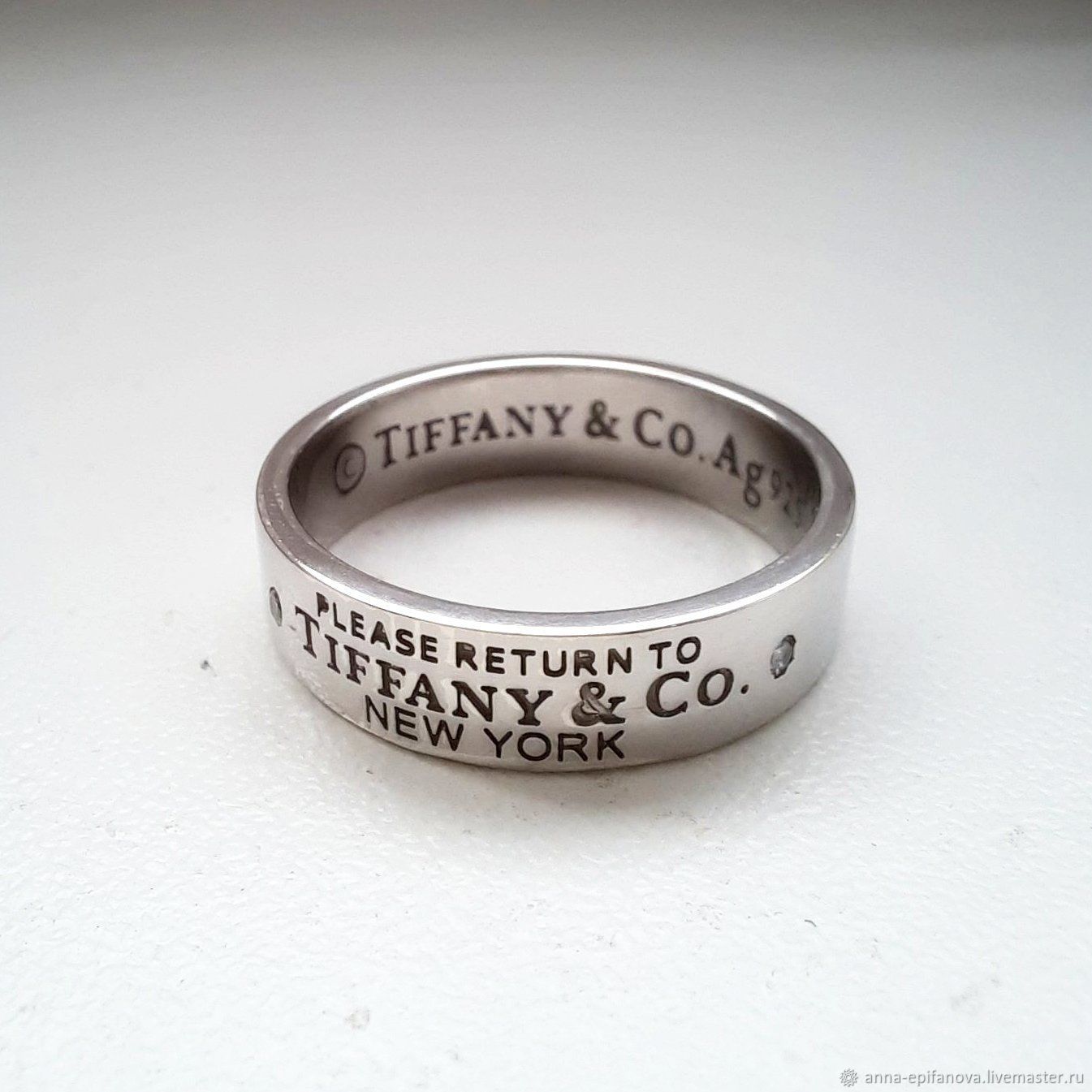 Серебряное кольцо Tiffany (Об65) Тиффани в интернет-магазине Ярмарка Мастеров по цене 7500 ₽ – PGLLIRU