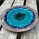 "Океан" тарелка из глины керамическая дизайнерская посуда. Тарелки. LAMA - Красивая посуда. Интернет-магазин Ярмарка Мастеров.  Фото №2