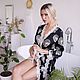 Пеньюар с черепами и кружевом. Халаты. Дизайн-студия Slada Fashion. Ярмарка Мастеров.  Фото №4