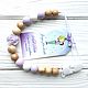 Holder for nipple is 'Crystal clear' lilac-white, Baby pacifier, Bryansk,  Фото №1