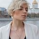 Подвеска из серебра 925 пробы и барочного жемчуга. Колье. KRASOTKINA (Ира Красоткина). Ярмарка Мастеров.  Фото №4