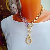 Украшения handmade. Livemaster - original item Transformer necklace made of amethyst on a chain.. Handmade.