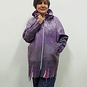 Одежда handmade. Livemaster - original item Felted lilac jacket. Handmade.
